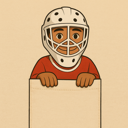 Classic Pocket Person Tee -  Hockey Player